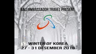 preview picture of video 'WINTER OF KOREA WITH BALI AMBASSADOR TOUR AND TRAVEL'