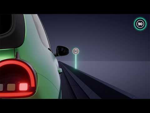 Aviso de excesso de velocidade com leitura de sinais - Renault Twingo full hybrid E-Tech