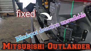 2020 Mitsubishi Outlander Blindspot detection unavailable, Blindspot temporary unavailable Fix