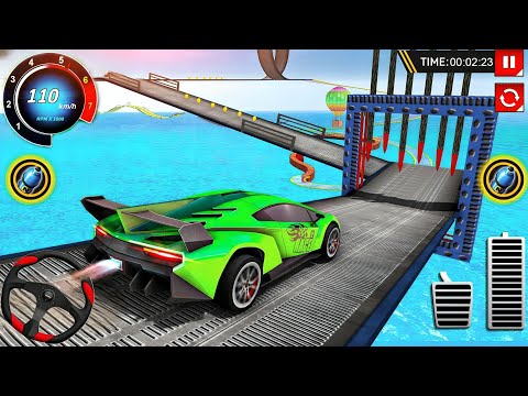 Crazy Ramp Car Stunts Racing 2024 - Impossible GT Car Mega Tracks Simulator 3D Android Gameplay