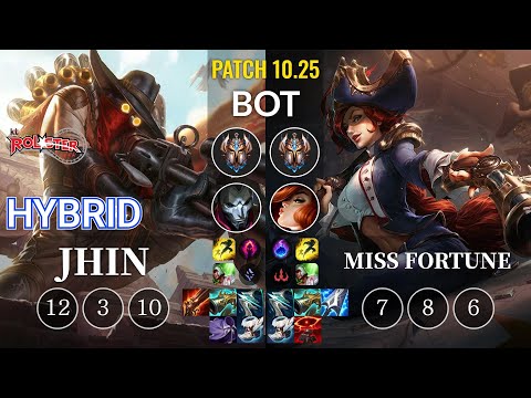 KT HyBriD Jhin vs Miss Fortune Bot - KR Patch 10.25