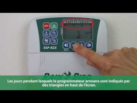 ESP-RZX Setting Zone Water Time - French