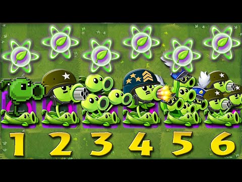 PvZ 2 Challenge - All Peashooter Combos Pea Vine Vs Team Frozen Brickhead Zombie - Who Will Win?