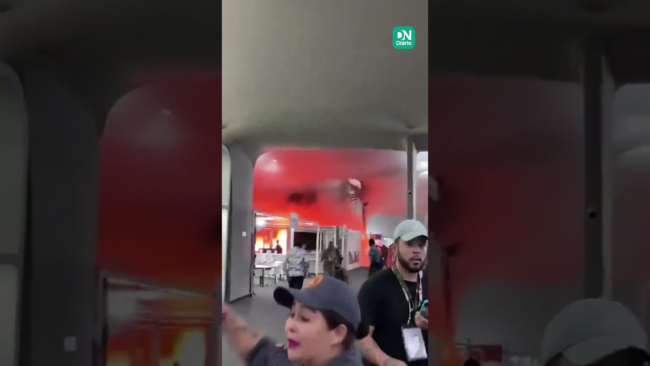 Imagem da notícia Incêndio atinge pavilhão da COP 30