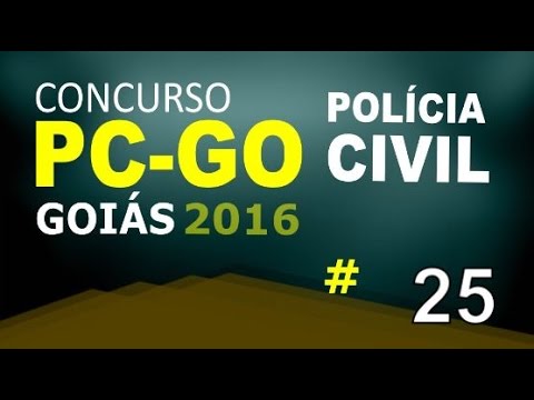 Concurso Polícia Civil de Goiás PC GO 2016 - Informática Aula 25