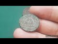 Медная монета Деньга 1741 года Разновидности и цена Розетка гвоздика и Розетка цветок 6 липестков