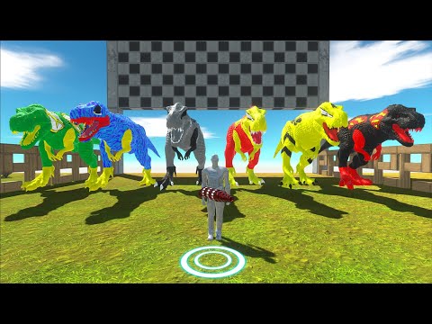 Black Superman DC Team T-rex Fps Avatar Speed Race Championship - Animal Revolt Battle Simulator