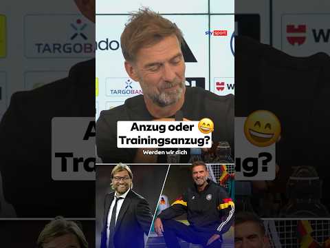 Klopp an der Seitenlinie im Anzug oder Trainingsanzug? 👀😄
