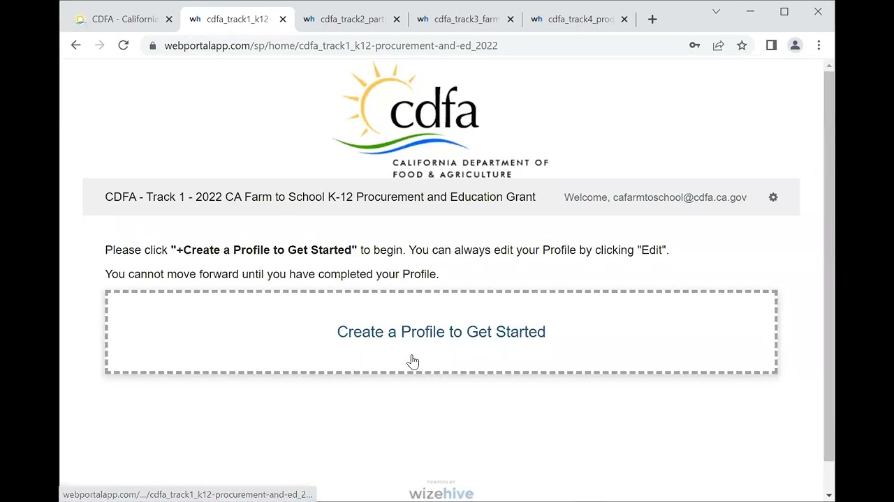 Video Tutorial for WizeHive Grant Application Portal