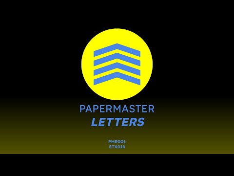 LETTERS - Official Audio | Papermaster