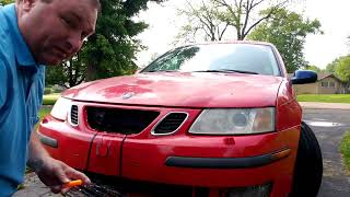 Locked out of a Saab(or other car), no door key and a dead battery? No Problem. ...FearNoProject.
