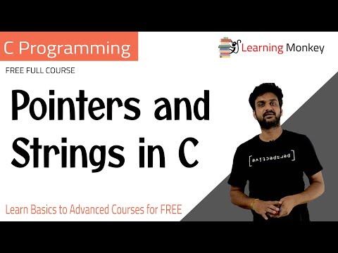 Pointers and Strings in C || Lesson 69 || C Programing || Learning Monkey ||