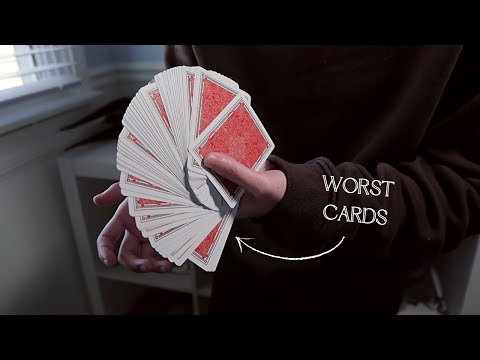 Do the Cards Matter? WORST CARDS for CARDISTRY