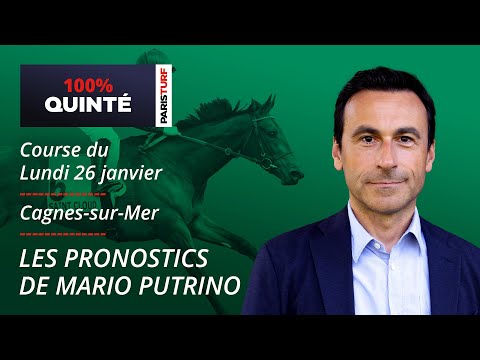 Pronostics Quinté PMU - 100% Quinté du Lundi 26 janvier à Cagnes-sur-Mer