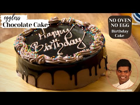 Chocolate Birthday Cake Recipe In Tamil | How to Make Birthday Cake | CDK#362 | Chef Deena's Kitchen