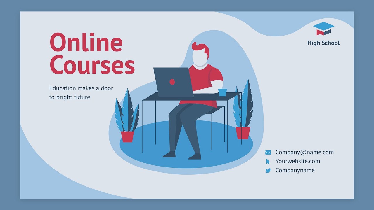 Online Courses PowerPoint Presentation Template