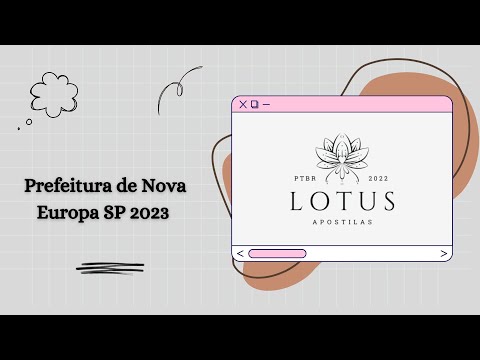 Apostila Prefeitura de Nova Europa SP 2023 Nutricionista