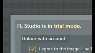 When Fl Studio is in TRIAL MODE...