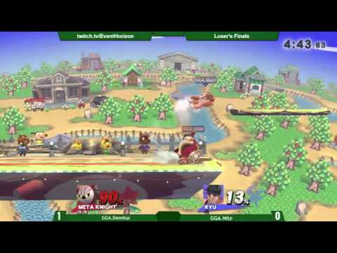Construct 41 - GGA.Demitus(Meta Knight) vs GGA.NiTe(Ryu) - Smash4 LFs