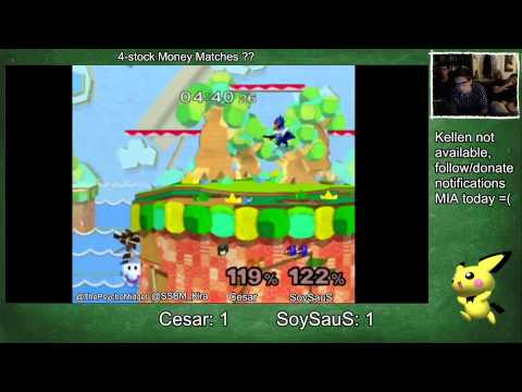 $5 Money Match - Cesar (Marth) vs SoySauS (Falco)