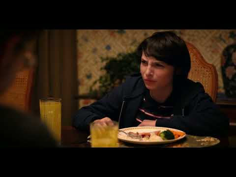 Mike Has To Give Away Two Boxes Of Toys - Stranger Things 2x01 Scene