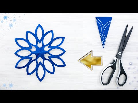 Elegantes Schneeflocken-Bastelprojekt aus Papier, das Sie lieben werden