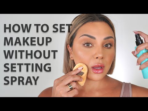 HOW TO SET YOUR MAKEUP WITHOUT SETTING SPRAY | NINA UBHI