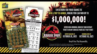 Maine Lottery JURASSIC PARK - Second Chance Promotion