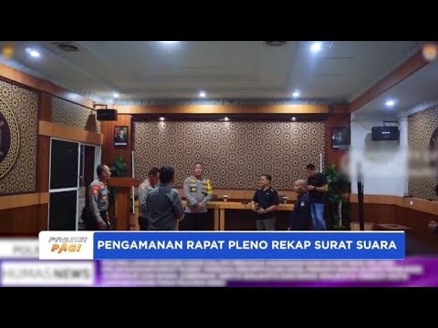 PENGAMANAN RAPAT PLENO REKAP SUARA PILKADA POLRES LHOKSEUMAWE