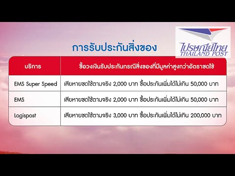 VDO โฆษณาไปรษณีย์ไทย แนะนำรูปแบบต่างๆในการส่งสิ่งของผ่านไปรษณีไทยและการรับประกันสิ่งของ