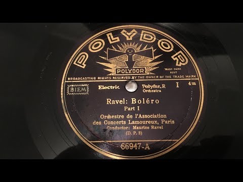 78rpm record: Ravel johtaa Ravelia/Ravel conducts Ravel