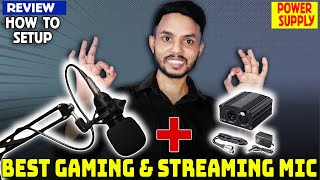BEST GAMING MIC FOR STREAMING & VOICE-OVER | How to set up phantom power with Condenser Mic