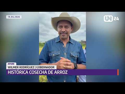 Histórica cosecha de arroz en Apure