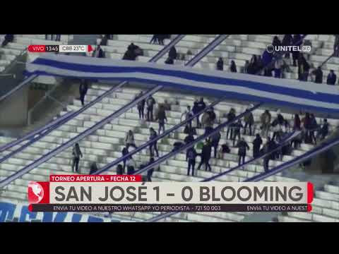 Apertura, fecha 12: San José 1-0 Blooming