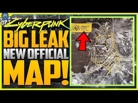 Cyberpunk 2077 LEAK - OFFICIAL MAP LEAK & SECRETS - Official Cyberpunk 2077 physical map