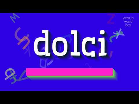HOW TO SAY DOLCI? #dolci