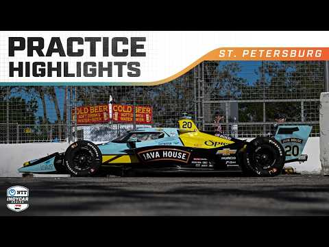 インディ2025 第1戦 セント・ピーターズバーグ（市街地コース）FP1ハイライト動画