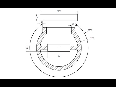 2d AutoCAD practice drawing