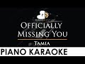 Tamia - Officially Missing You - Piano Karaoke Instrumental Cover with Lyrics