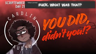 Talktober 2025 - Day 21: F**k, what was that!? [Unintentional confession] [Platonic friends?]