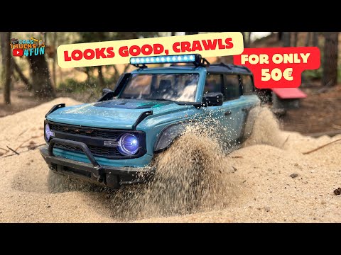 Cheapest Bronco Rc Crawler That can Crawl and Look Good | HB R1601-R1603 Unboxing & First Drive