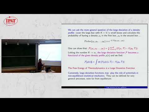Kirone Mallick: Large deviations in systems far from equilibrium