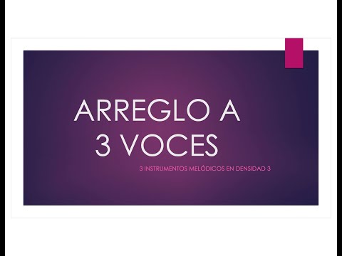 ARREGLO A 3 VOCES