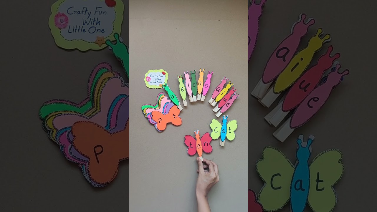 Guess the vowel to form a word | Phonics play | cvc word activity