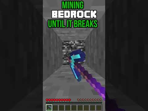 I Broke BEDROCK With A Diamond Pickaxe!