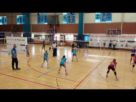 Turniej Minisiatkówki, Trójki Dziewcząt, Nadarzyn 22/04/2023 Półfinał UKS Dębina - Dwójka Zawiercie