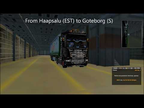 ETS 2 v1.27 with ProMods v2.16 - From Haapsalu (EST) to   Göteborg (S) part 2 + Epic fall!