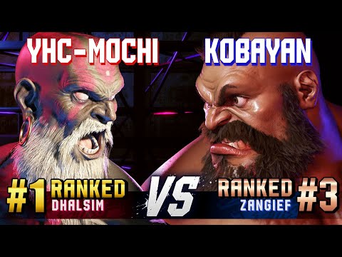 SF6 ▰ YHC-MOCHI (#1 Ranked Dhalsim) vs KOBAYAN (#3 Ranked Zangief) ▰ High Level Gameplay