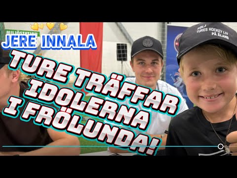 Ture träffar A-laget och Joel Lundqvist på Frölunda Camp