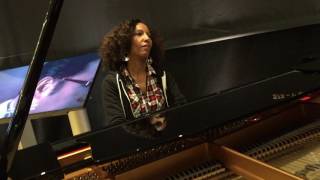 NAMM 2017 Victoria Theodore on the Yamaha S7X grand piano
